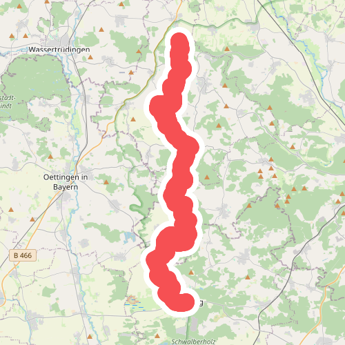 Spielberg - Wemding · Frankenweg etappe 23