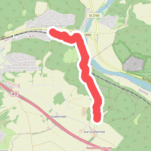 W 14 Etterzhausen - Gorjhof (Blaues Rechteck)