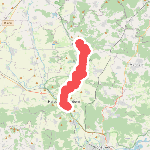 Wemding - Harburg (Schwaben) · Frankenweg etappe 24
