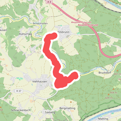 W 38 Alling - Eilsbrunn (Blaues Rechteck)