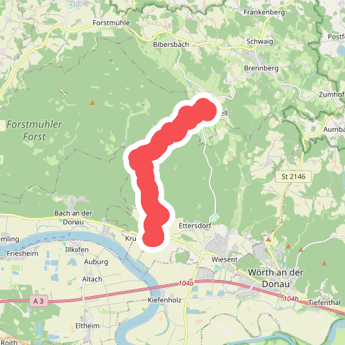T 8 Frauenzell - Breitenstein - Kruckenberg