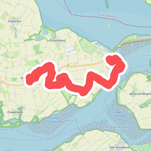 Nieuwerkerk - Bruinisse · Watersnoodpad etappe 3