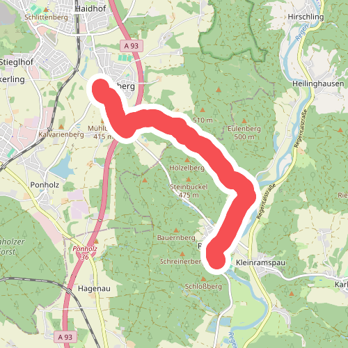 O 78 Leonberg - Ramspau (Rotes Rechteck)