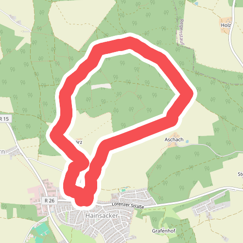 Permanenter Wanderweg (grün)