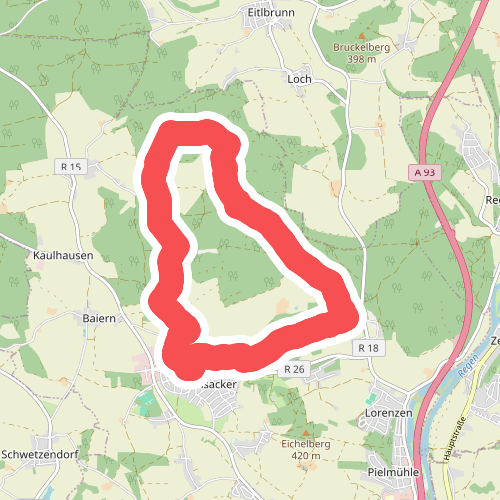 Permanenter Wanderweg (rot)