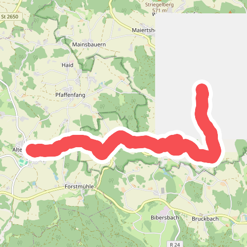 O 19 Altenthann - Süssenbach (Rotes Dreieck)