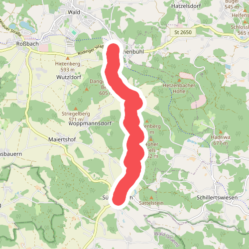 O 20 Hirschenbühl - Siegenstein (Rotes Dreieck)