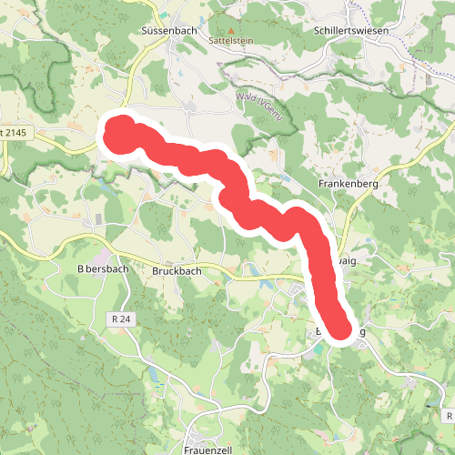 O 40 Brennberg - Siegenstein (Rotes Rechteck)