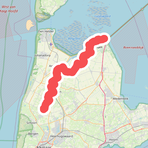 Den Oever - Tuitjenhorn · Jacobsweg Amstelredam etappe 1