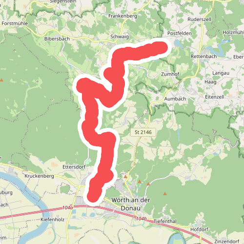 Goldsteig Zuweg Nr.26 Wiesent → Höllbachtal