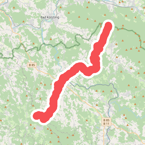 Goldsteig Verbindungsweg Nr.28A Pröller → Arnbruck