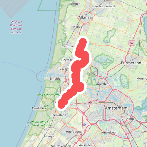 Akersloot - Haarlem · Jacobsweg Amstelredam etappe 3