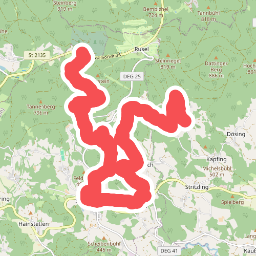 Goldsteig Zuweg Nr.40 Russelabsatz → Datting