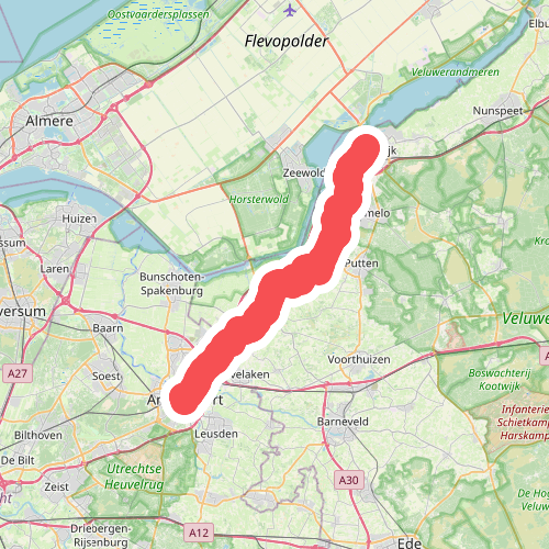 Harderwijk - Amersfoort · Jacobsweg Amsvorde etappe 4