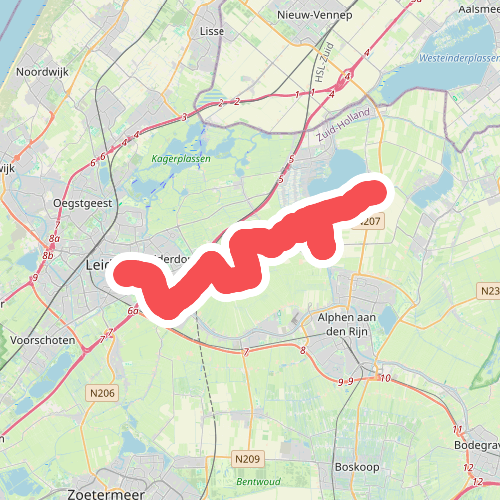 Rijnsaterwoude - Leiden · Marskramerpad etappe 18