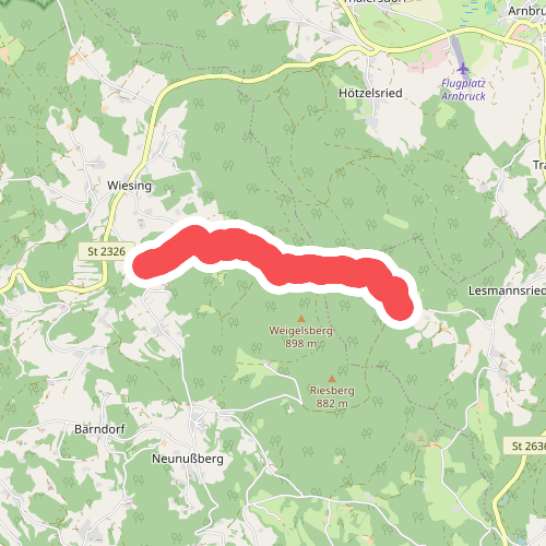 Zielwanderweg Drachselsried - Wiesing