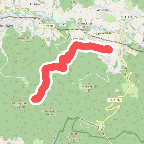 Goldsteig Zuweg Nr.15 Arrach → Kaitersberg