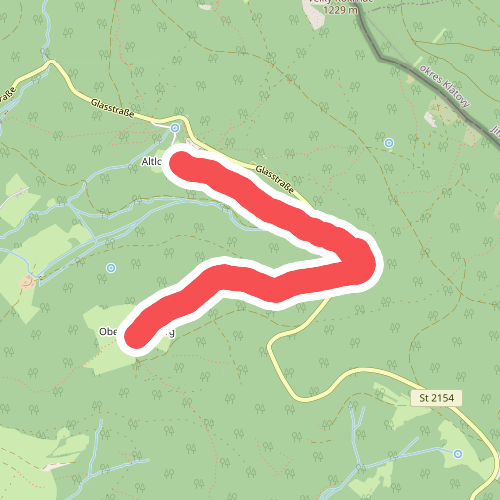 Markierte Verbindung Oberhaiderberg - Altlohberghütte
