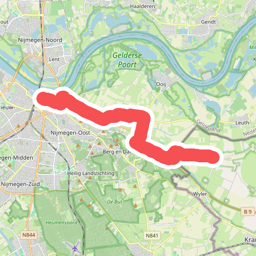 Nijmegen - Zyfflich · Jacobsweg Nieumeghen etappe 7