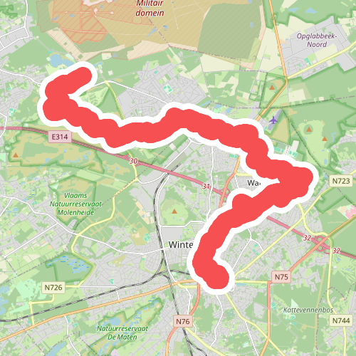 Kelchterhoef - Station Genk · Limburgse Mijnen etappe 8