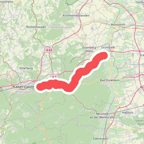 Pfälzerwald Grün-Roter Balken