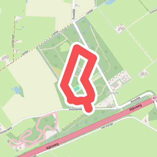 Wandelroute familiepad Trimunt