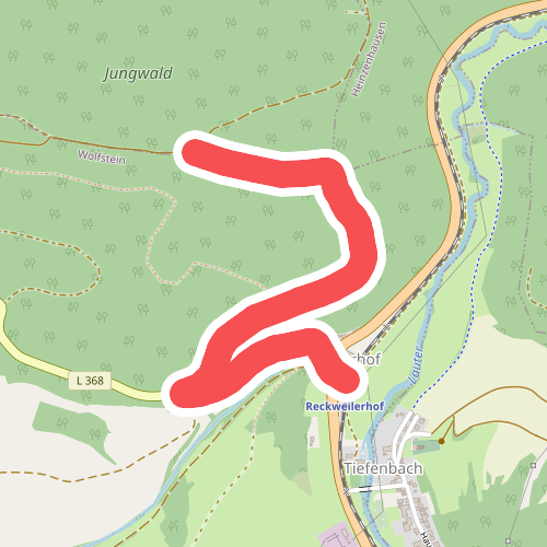 Zuweg Veldenz Wanderweg