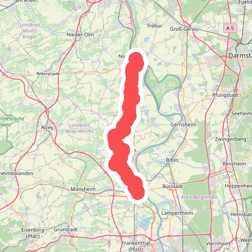 Lutherweg 1521 (Teilstück Nierstein-Worms)