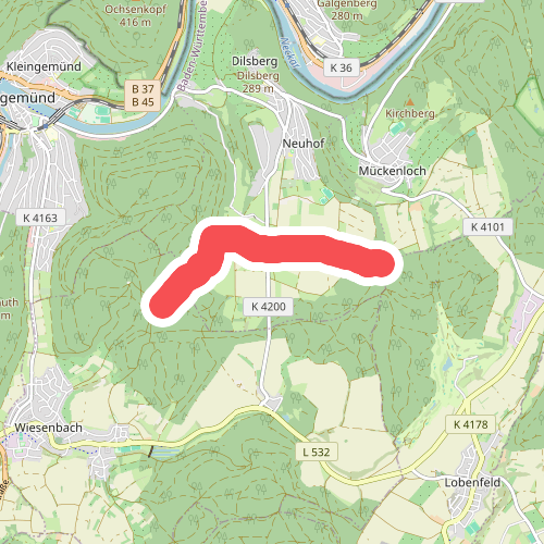 Verbindungsweg HW15 - HW38