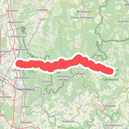 Odenwaldklub HW 32, Leutershausen - Rothenberg - Wagenschwend