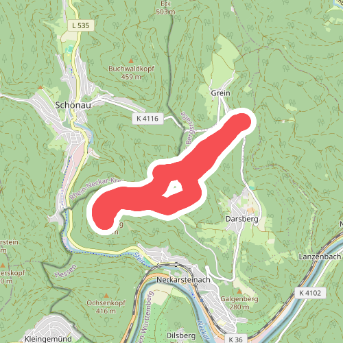 Rundwanderweg Neckarsteinach Kreuzschlag 4: Felsenmeer-Weg