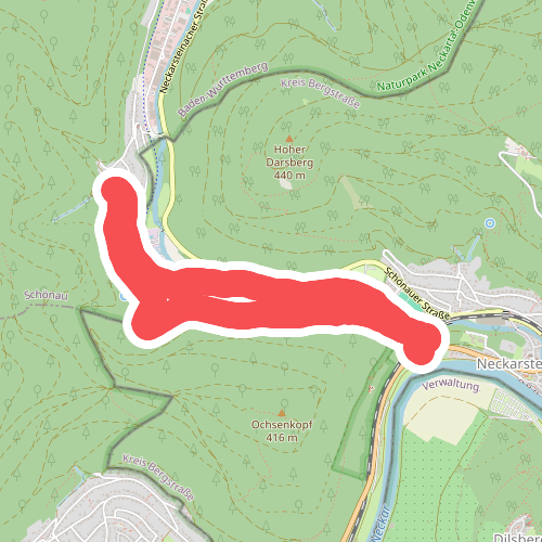Rundwanderweg Neckarsteinach Unter den 4 Burgen 2: Brunnenberg-Weg