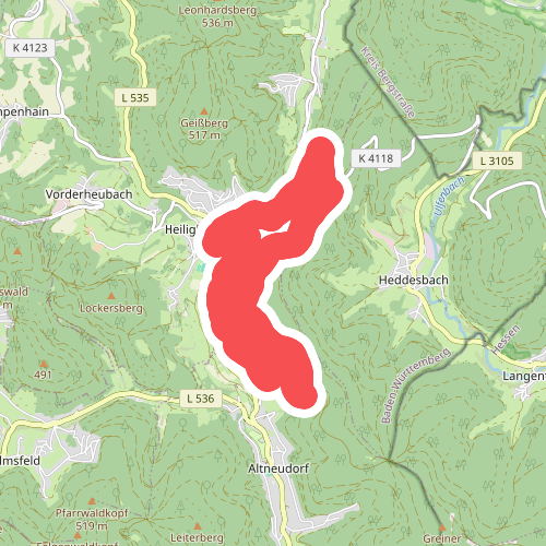 Rundwanderweg Heiligkreuzsteinach 4: Rochlitzhütten-Weg