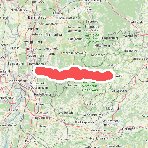 Odenwaldklub HW 30, Weinheim - Gammelsbach - Buchen