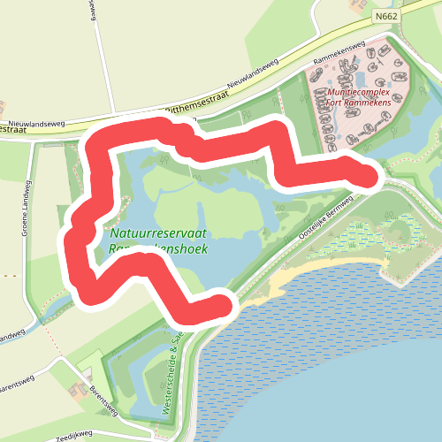 Wandelroute Fort Rammekens