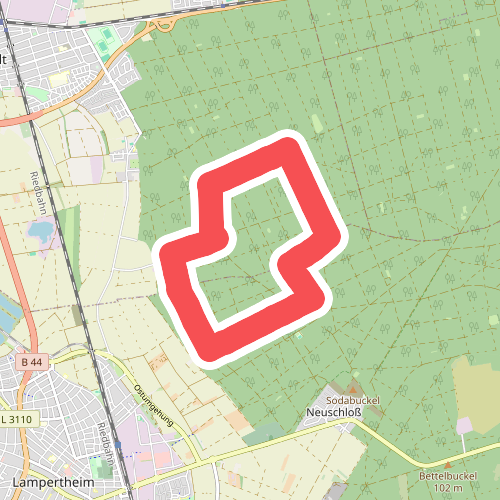 Rundwanderweg Lampertheim Lorscher Weg 4: Oberjägermeister-Weg