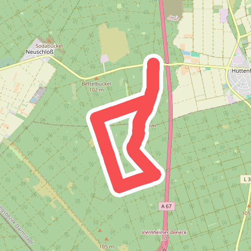 Rundwanderweg Lampertheim Wildbahn 2: Jägerhaus-Weg