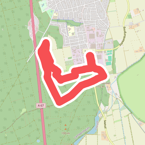 Rundwanderweg Lorsch Sachsenbuckel 3: Sachsenbuckel-Weg