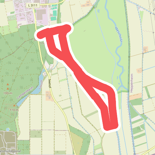 Rundwanderweg Lorsch Sachsenbuckel 4: Kloster-Hagen-Weg