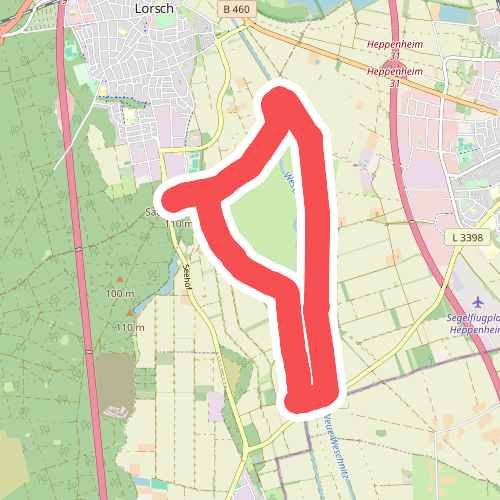 Rundwanderweg Lorsch Sachsenbuckel 5: Weschnitzinsel