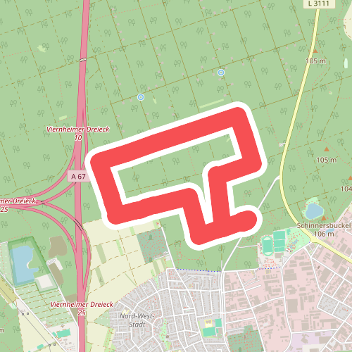 Rundwanderweg Viernheim Hirschschneise 2: Eichen-Weg