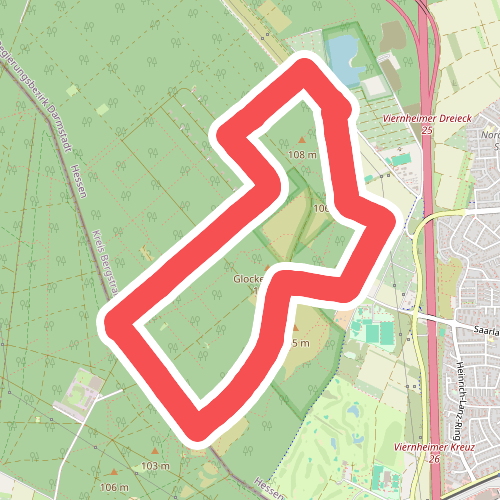 Rundwanderweg Viernheim Lampertheimer Straße 1: Grenzweg