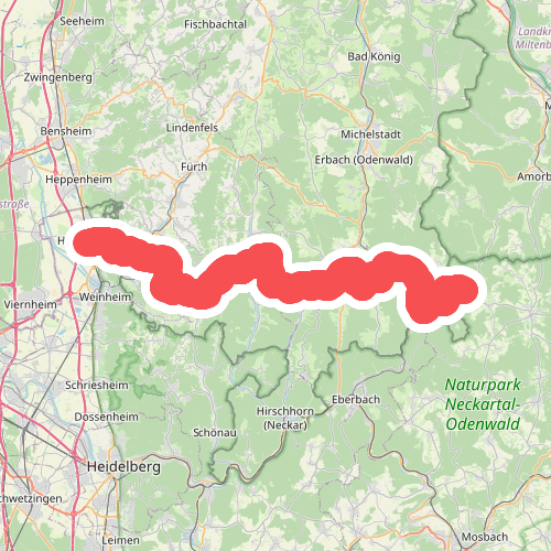 Odenwaldklub HW 28, Hemsbach - Waldmichelbach - Seitzenbuche