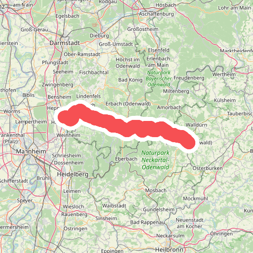 Odenwaldklub HW 26, Laudenbach - Hesselbach - Buchen