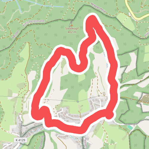 Rundwanderweg Heppenheim Wolfslücke 2: Steinkopf-Weg