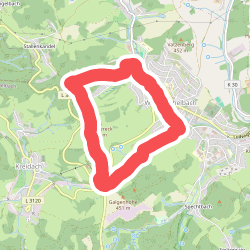 Rundwanderweg Wald-Michelbach Kreidacher Höhe 3: Gaderner-Weg
