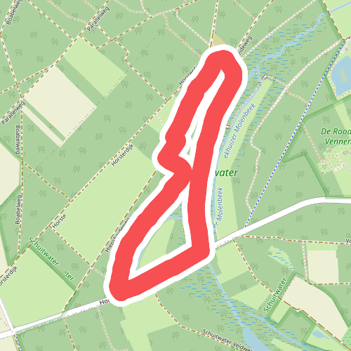 Wandelroute Schuitwater Moerasbos