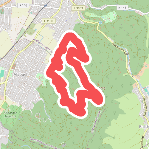 Rundwanderweg Alsbach-Hähnlein Sperbergrund 8: Jossa-Weg