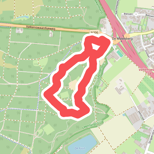 Wandelroute Stuifzandroute Leenderbos