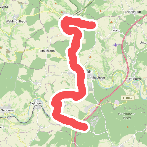 Roter Punkt, Züttlingen - Möckmühl - Roigheim